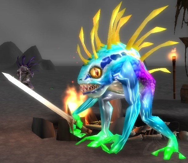 More than just swamp residue, this murloc scale shimmers with hidden beauty, a reminder that even murlocs have secrets.